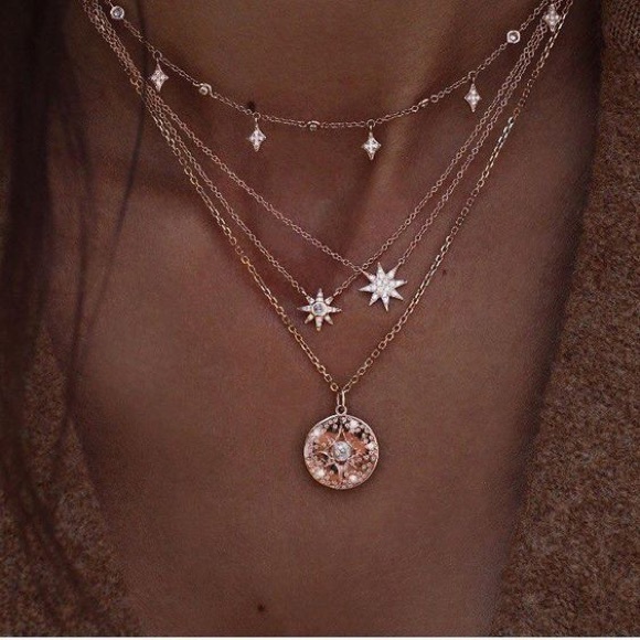 On My Rack Jewelry - Boho Festival Gold Necklace Chain Layered